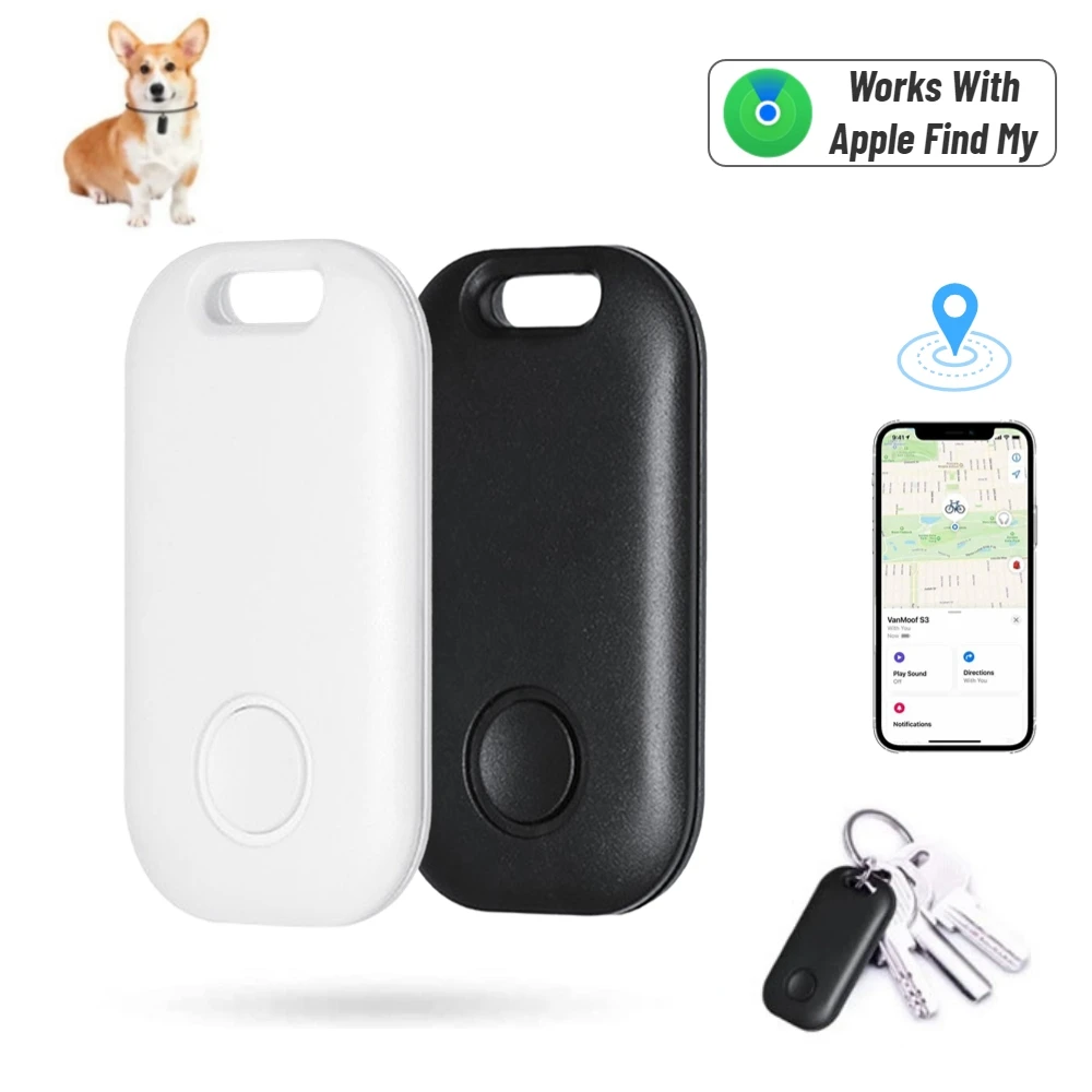 

Smart Tag Anti-Lost Alarm Locator Device Bluetooth-compatible Mini GPS Tracker Global Positioning Key Wallet for IOS Find My App