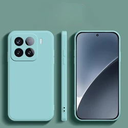 Enhanced Liquid Silicone Shockproof Matte Phone Case - Soft Bumper Cover - Xiaomi 17T Pro (Cyan)