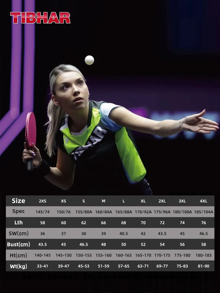 Sport T Shirt Tibhar 02301 Men Women Table Tennis T-shirt Short Sleeve Shirts Clothes Sportswear Top Ping Pong T Shirt badminton table tennis clothes set