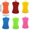 Cleaning Tool Double Sided Silicone Dishwashing Brush Soft Reusable Washing Cleaning Brushes Flexible Cleaning Brush Kitchen 6
