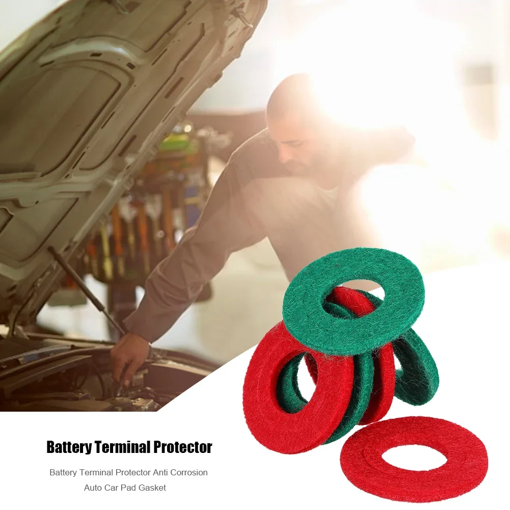 10-30Pcs Auto Car Battery Terminal Protector Gasket Pad Battery Terminal Anti-Corrosion Washer Ring Mat Car Accessories BC2127