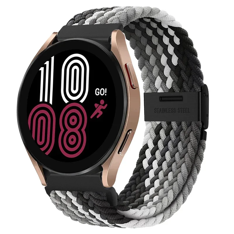 Braided Elastic Nylon Band - 20mm/22mm - Multi-Functional Smartwatch Bracelet