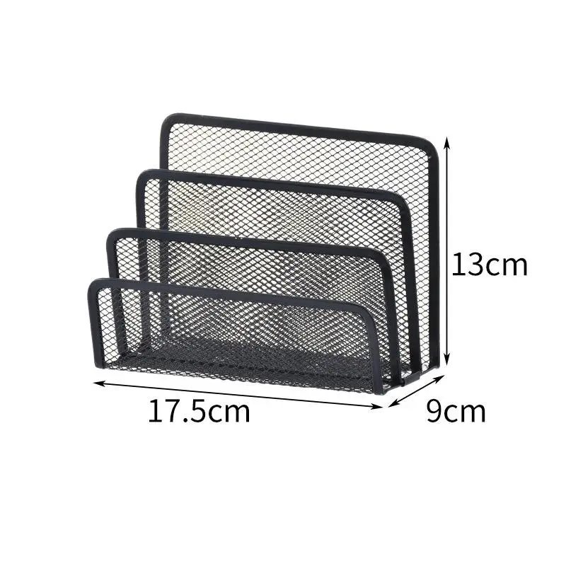 UFFICIUSUP Metal Mesh Mail Organizers (2 Pack) - Desktop Letter Sorter For Bills, Papers, Magazines