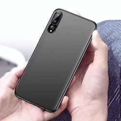 Ultra Slim Shockproof Matte Phone Case - Enhanced Protection & Sleek Design - A6 Plus 2018 (Black)