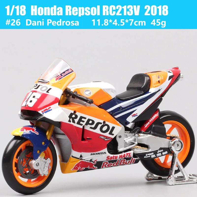 1/18 Scale Racing Motorcycle Model - Redbull GP Racing Edition