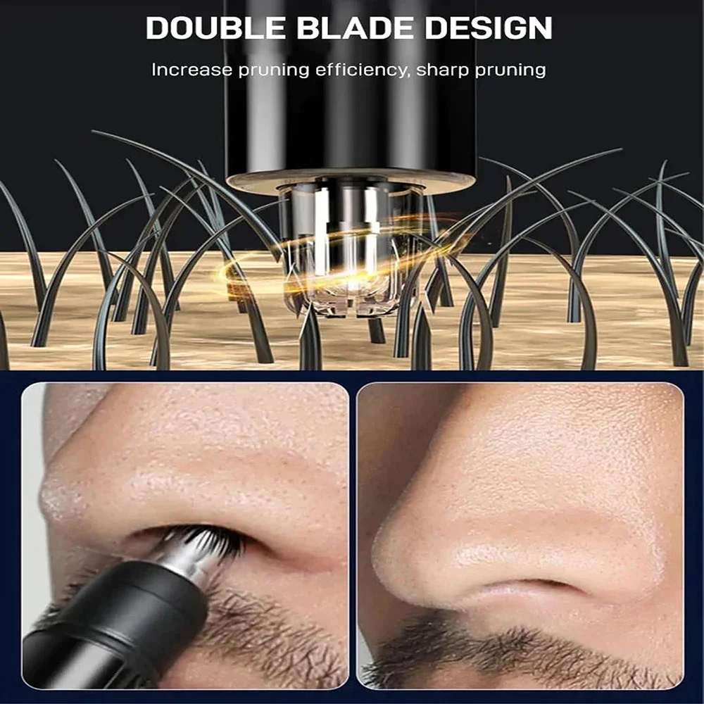 Electric Nose Hair Trimmer Unisex Implement Shaver Clipper Neck Hair Cutter Men's Shaving Tool Nose Ear Clean Trimer
