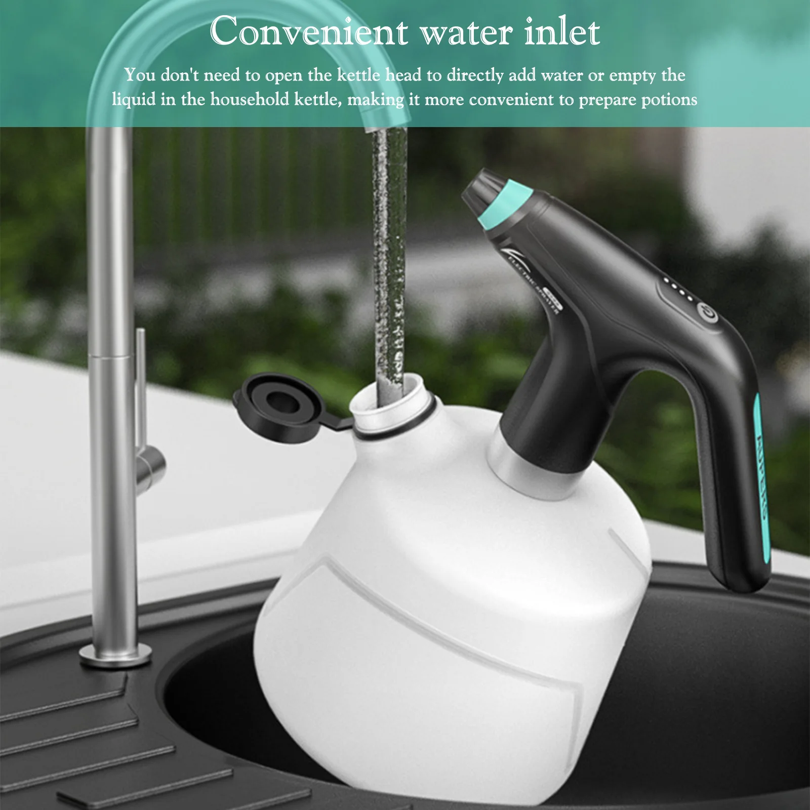 Electric Automatic Sprinkling Sprayers USB Charging Home Sanitizing Sprayer Adjustable Nozzle 1/1.5/2L Gardening Tools