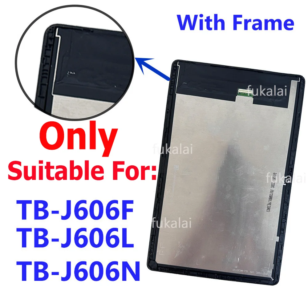 레노버 탭 P11/P11 플러스 TB-J606 TB-J606F J607 J616 TB-J616F 터치 스크린 디지타이저 어셈블리 용 태블릿 디스플레이 교체 LCD