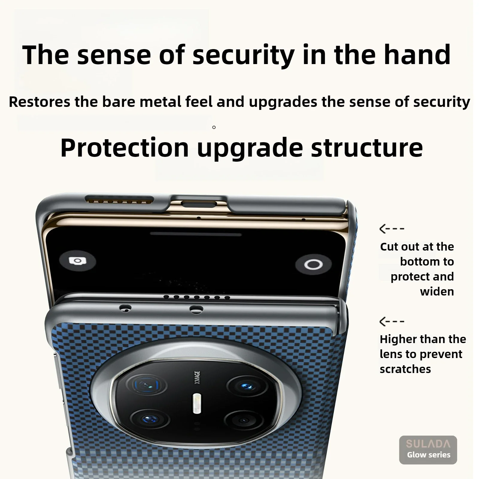 Ultra-Thin Carbon Fiber Patterned Leather MagSafe Case with Wireless Charging Capability