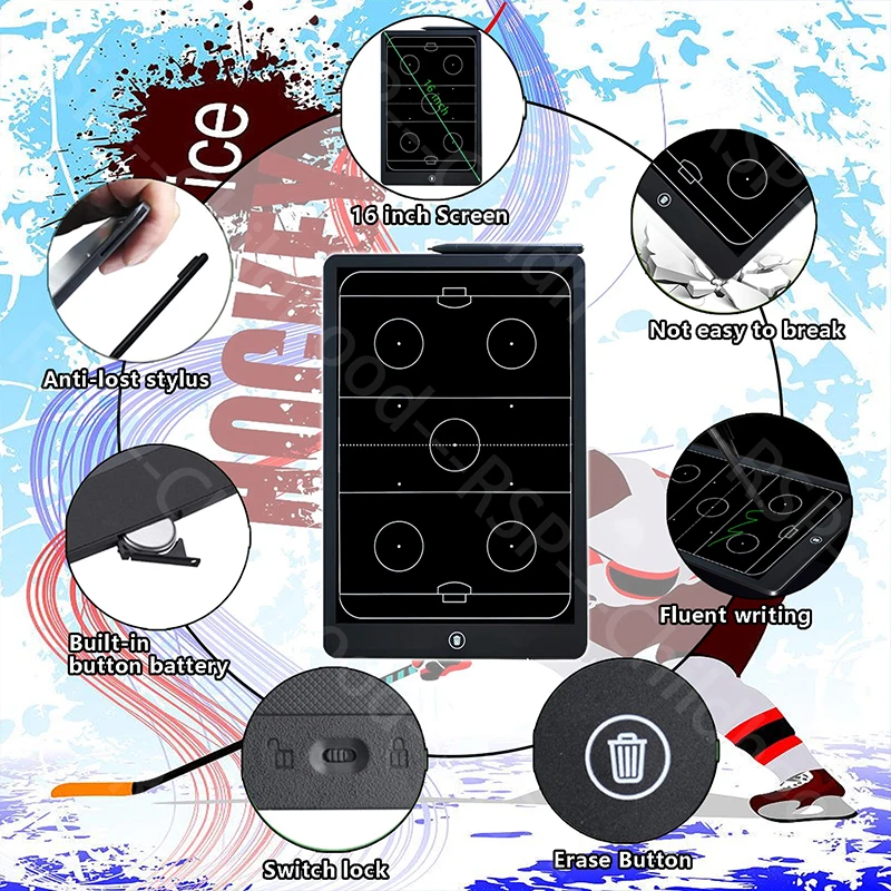 Enhanced Sports Strategy Coaching Tablet with 16″ LCD