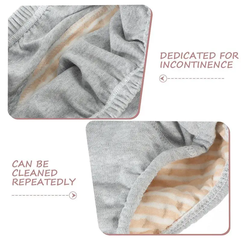 Adult Diapers Washable Cotton Diapers Leakproof Urinal Adult Briefs Pure Cotton Incontinence For Elderly 34.5x25.5cm 3