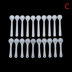 20PCS/lot 1g Professional Plastic 1 Gram Scoops/Spoons For Food/Milk/Washing Powder/Medcine White Measuring Spoons
