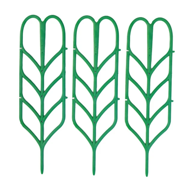 3 db/Beállított Növényi Tartó Keret Hegymászó Szőlőállvány Műanyag Bevonatú Acél Virágzöldségek Dekoratív Rácsos Bracke 35,5X10Cm - Image 6