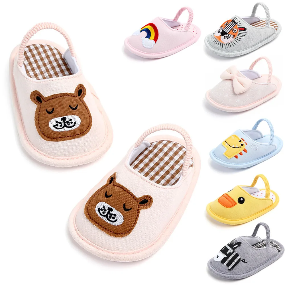

Cute Baby Shoes Indoor Slippers Floor Shoe Anti-skip First Walker Shoes for Boys Girls Infants Toddlers 0-1Y Kids