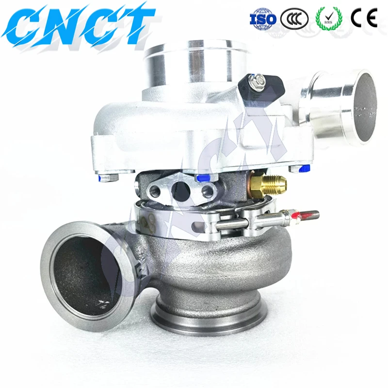 

Turbo G25-550 G25 Performance Standard Rotation Turbocharger 858161-5002S with V-Band Cast Iron Turbine Housing AR 0.72