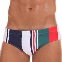 Men'S Beach Trousers Summer Swimming Trunks Striped Printed Sporty Shorts Low-Waisted Male Shorts Hotsale Swimsuits шорты 1
