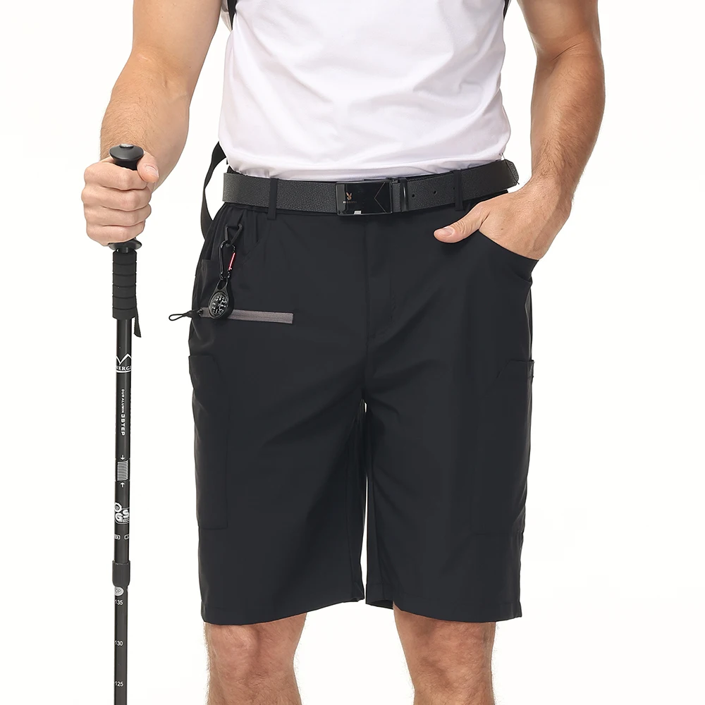 Men Waterproof Hiking Cargo Shorts, Casual Sport Pants Fishing