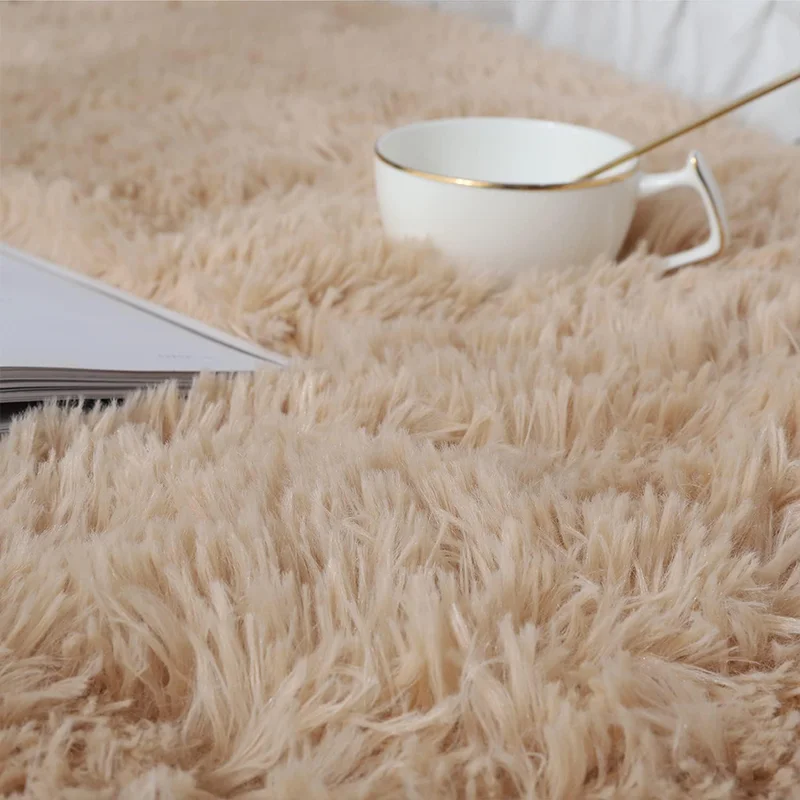 Soft Area Rugs For Bedroom Fluffy, Non-slip Tie-Dyed Fuzzy Shag Plush Soft Shaggy Bedside Rug, Tie-Dyed Living Room Carpet - Image 2