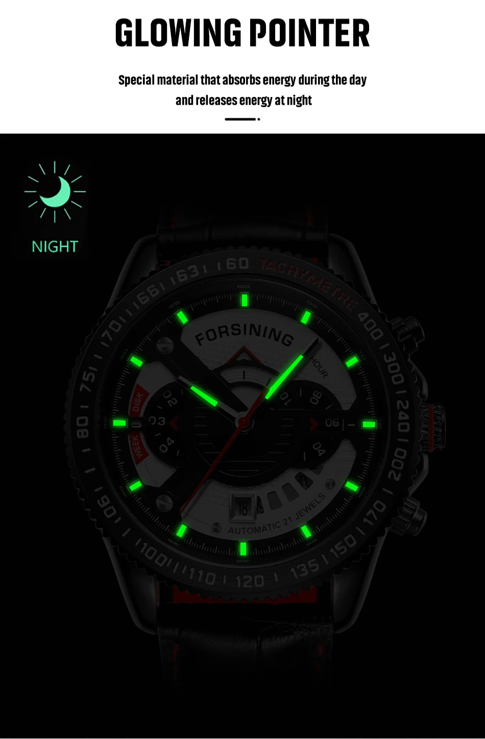 Forsining Three Dial Calendar Stainless Steel Men Mechanical Automatic Wrist Watches Top Brand Luxury Racing Sport Male Clock