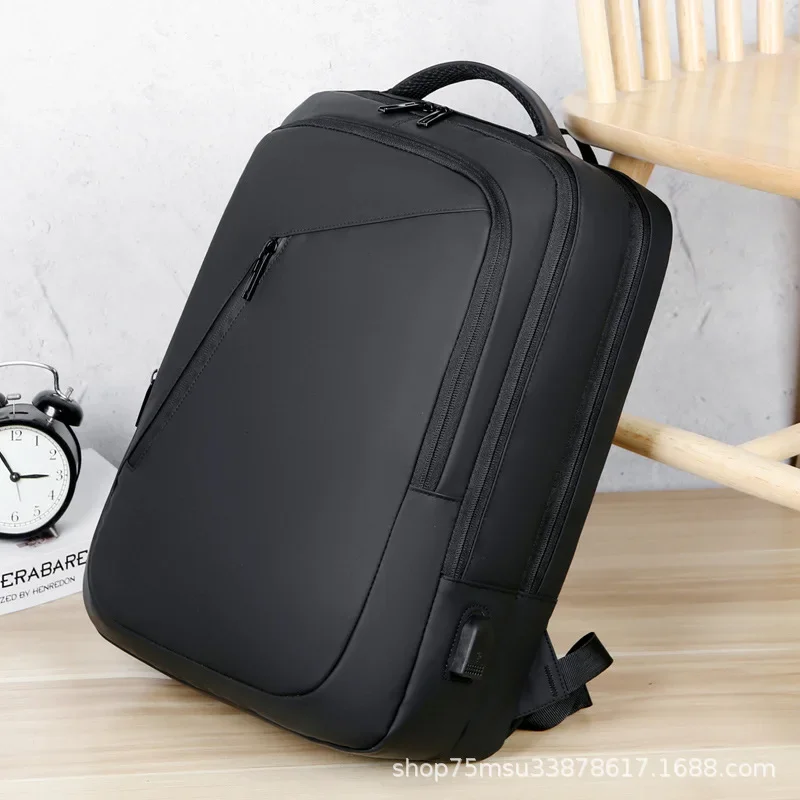Backpack Men\'s Business Backpack Large Capacity USB Charging Multifunctional Travel Bag for Both Men and Women
