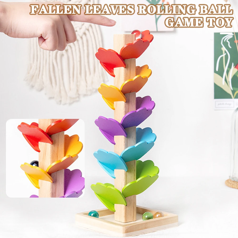 

Fallen Leaves Rolling Ball Game Toys Funy Early Educational Toys Novelty Gift For Kids