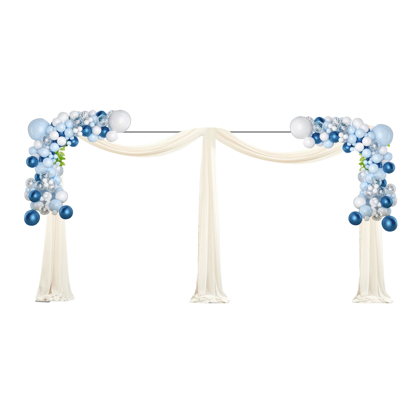 10x20ft Heavy Duty Wedding Backdrop Stand 6M x 3M Square Metal Arch Frame Kit for Stage, Photography, Party, Curtain Support
