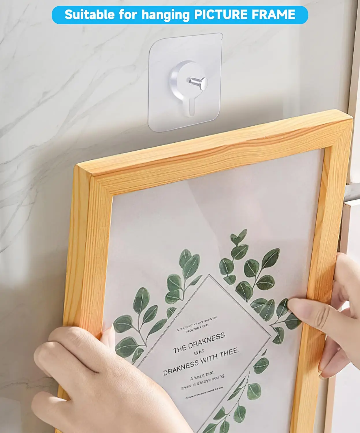 Self Adhesive Nails Wall Hook Poster Transparent Screws Wall Hook For Photo Frame Waterproof Durable Kitchen Bathroom Use 10 Pcs