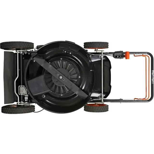 -22 in. 6 Speed High Wheel RWD 3-in-1 Gas Walk Behind Self Propelled Lawn Mower, Black 6