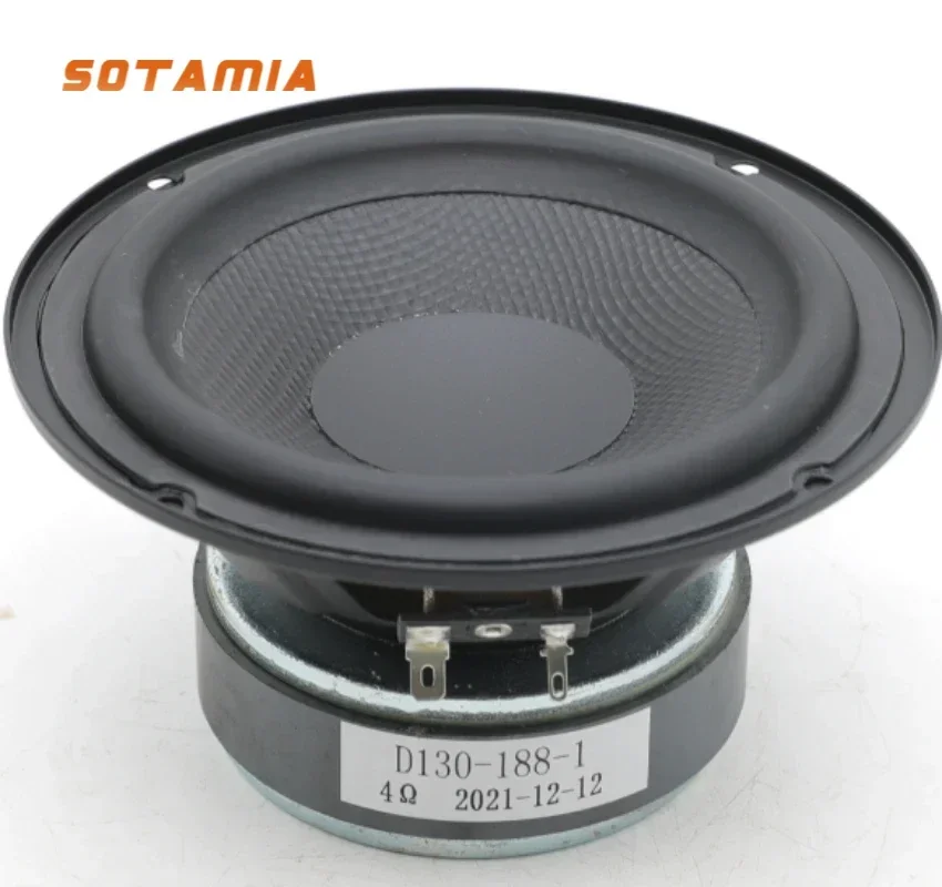 

SOTAMIA 1Pcs 5.5 Inch Midrange Woofer Speaker 4 Ohm 50W DIY Home Bookshelf Speaker Hifi Fever Loudspeaker DIY 2.1 Home Audio