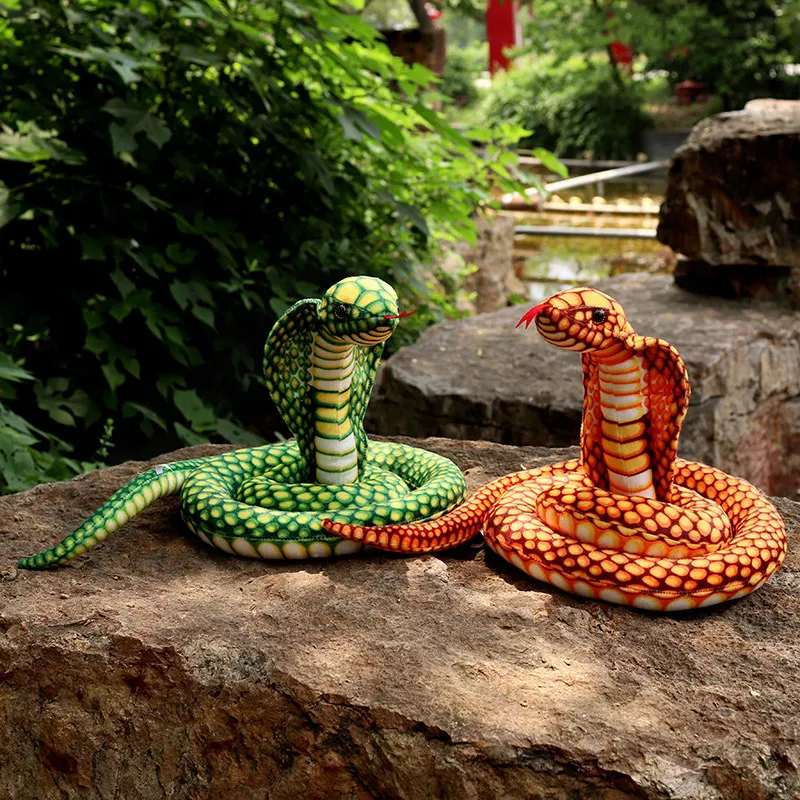 3D Simulation Cobra Snake Toy Real Life Little Snake Animal Plush Soft Toys, Home Decor Birthday Tricky Prank Gifts