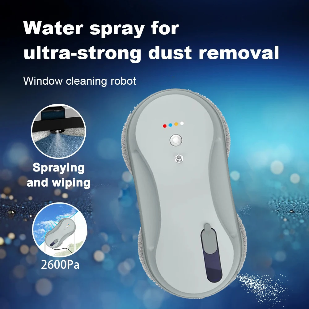 Purerobo W-R3S Robot Vacuum Cleaner Electric Window Cleaning Robot APP&Remote Control Smart Automatic Water Spray Anti-falling
