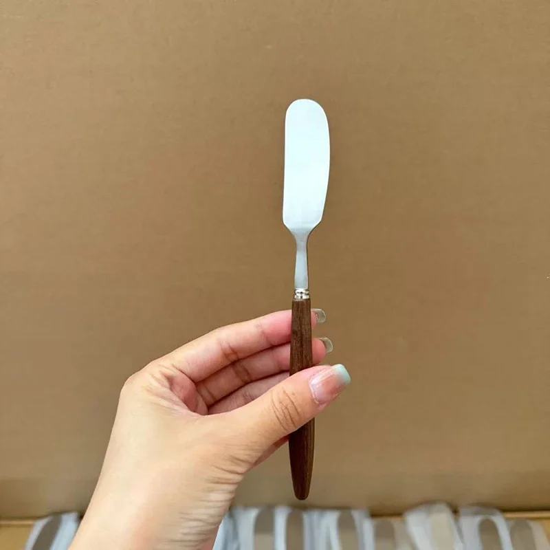 Wooden Handle Butter Cutter Knife, Dessert Cheese Slicer Knives, Toast Breakfast Utensil, Jam Spreaders, Cream Cutter, Kitchen T
