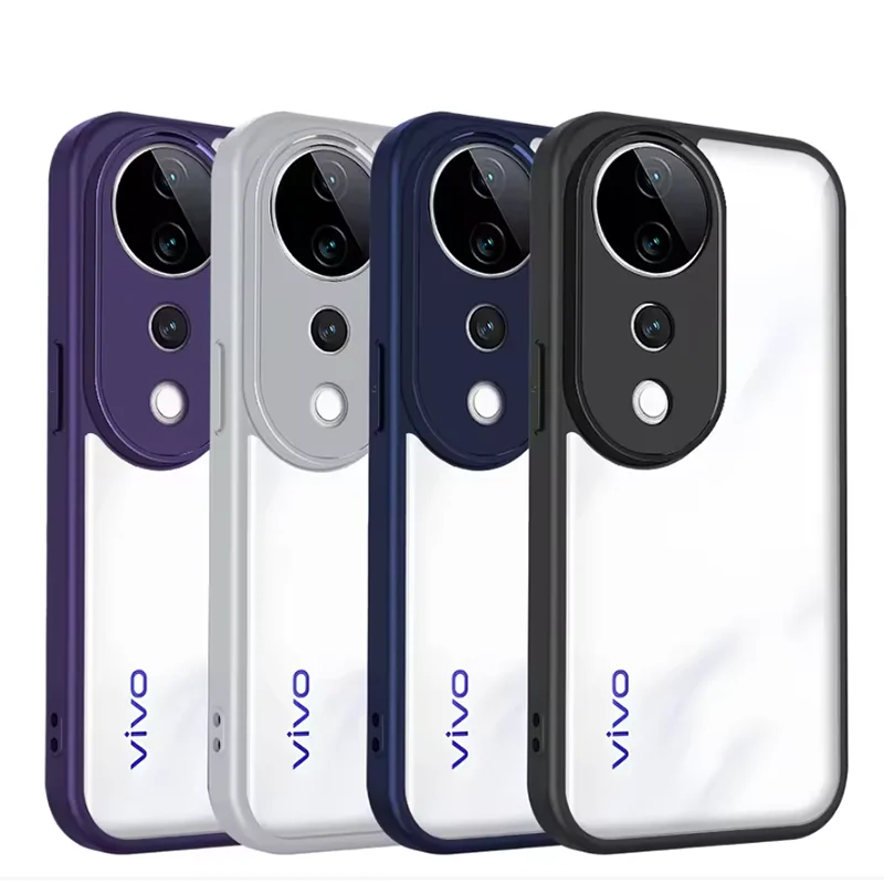 Shockproof Silicone Bumper Clear Matte Back Case
