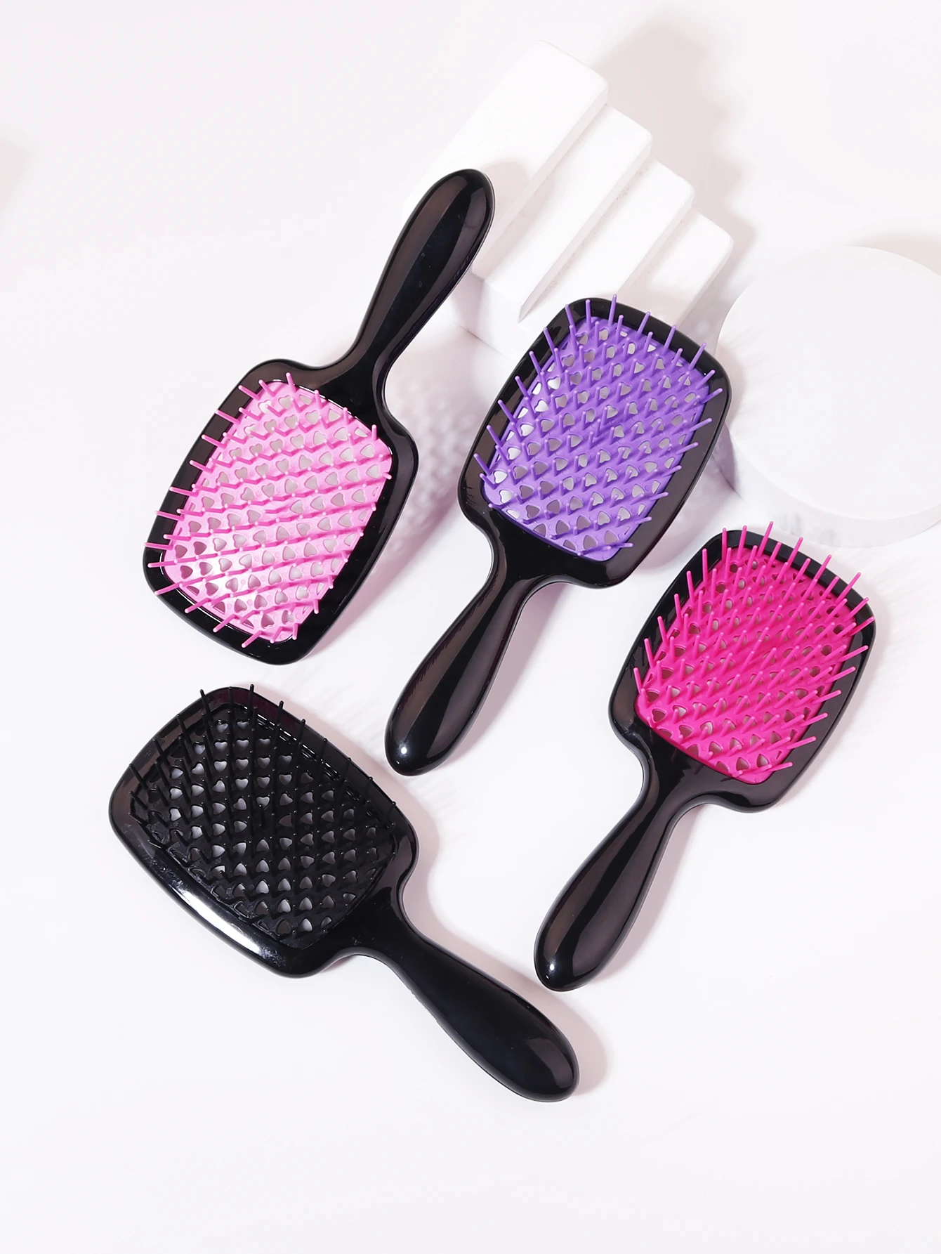 1pcs hollow anti-static air cushion comb tangled comb massage anti-static hollow wet curly hair Special for real hair wigs hair styling comb hair styling tool scalp massage comb hair comb curly hair comb