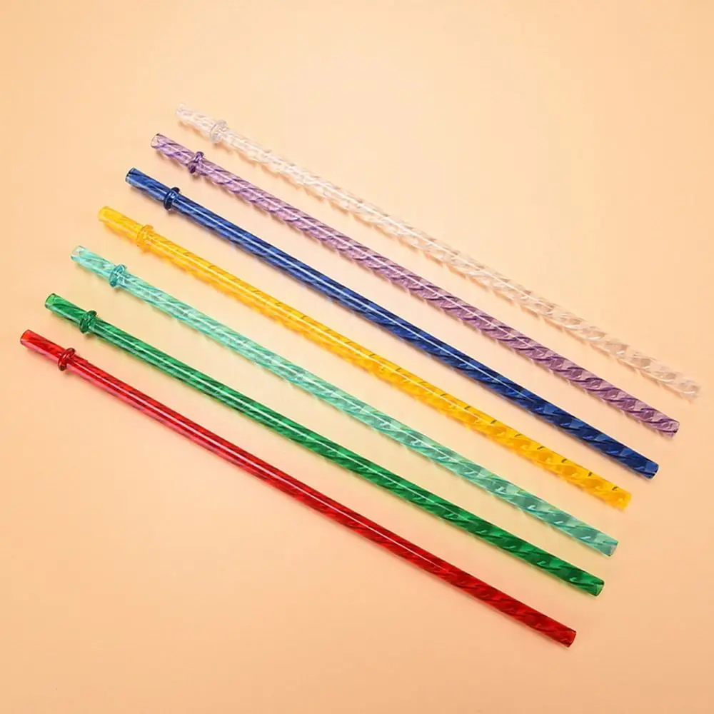 Eco-Friendly Reusable Multi-Color Drinking Straws with Clasps - Ideal