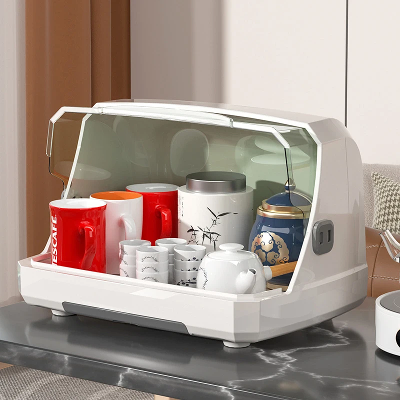 Clear Dustproof Water Cup Storage Rack Desktop Cabinet Bottle Storage Box Household Cup Holder Easy To Take