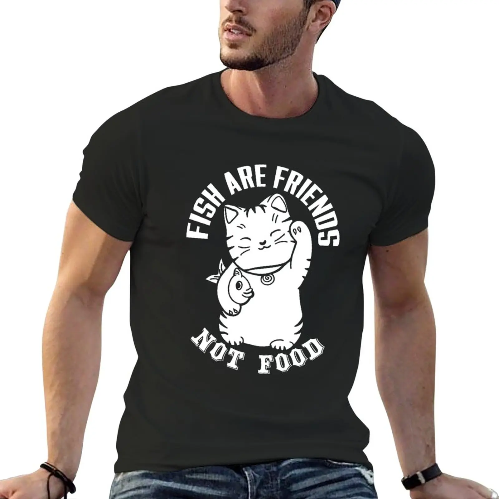 

Fish are friends T-Shirt quick drying shirt oversized t shirt mens white t shirts