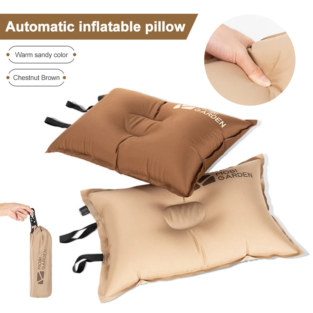 

Mini Inflatable Pillow Air Pillow With Storage Bag Camping Outdoor Portable BBQ Picnic Camping Hiking Travel Carp Fishing