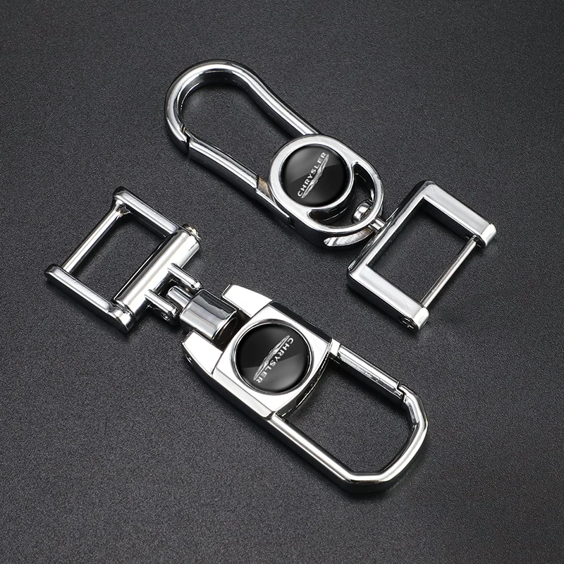 Высококачественный металлический автомобильный брелок для ключей с поворотом