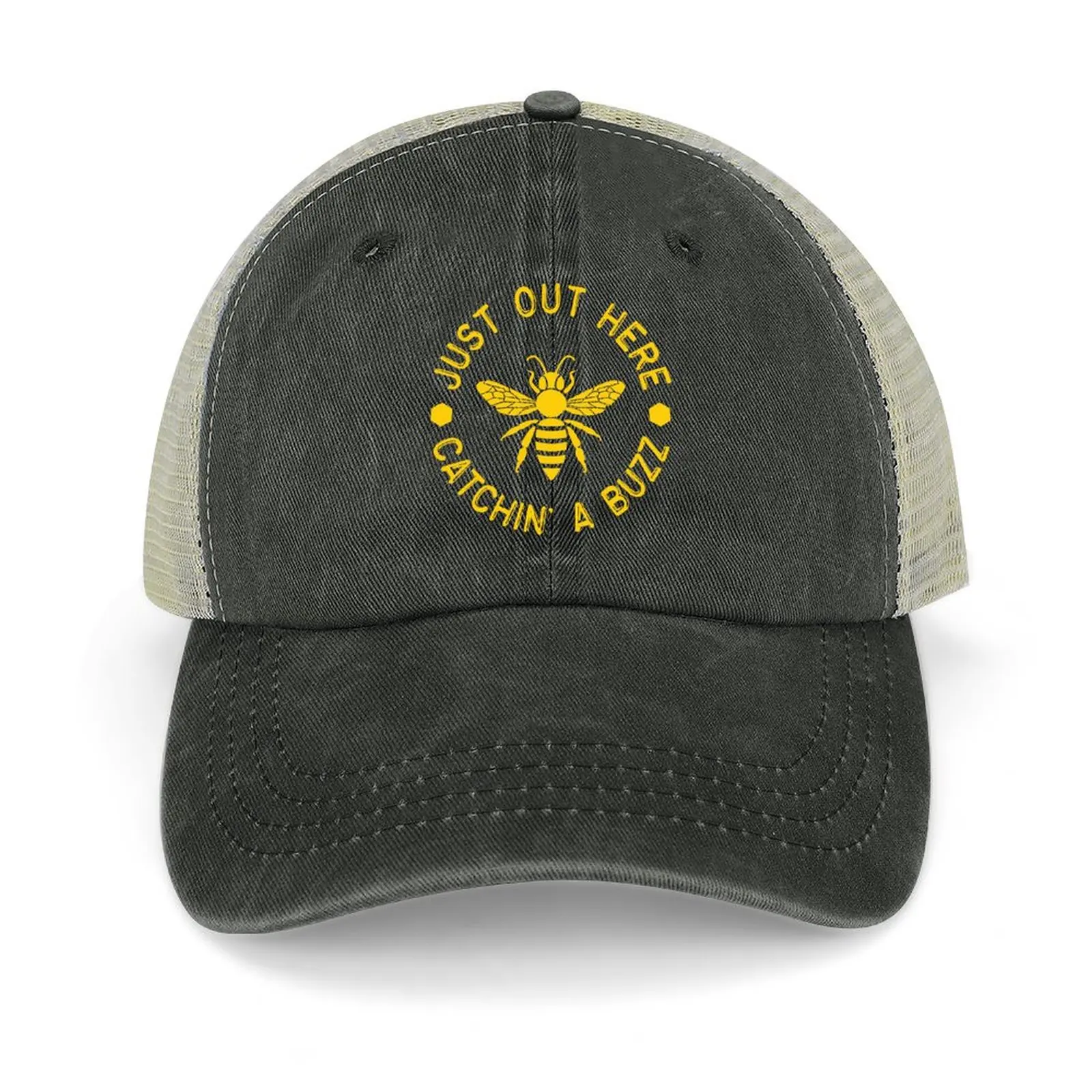 

Just Out Here Catching A Buzz Beekeeper Cowboy Hat New In The Hat hard hat New In Mens Women's