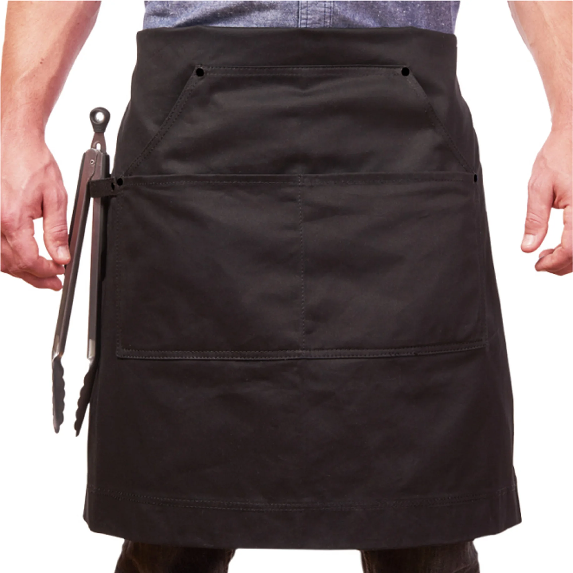 Canvas Apron for Men with Pockets,Professional Grade Chef Aprons for BBQ,Kitchen,Woodworking,Tailor，Sending with Work Gloves