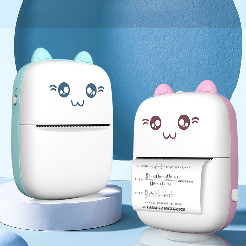 C9 휴대용 미니 열전사 프린터, 무선 BT, 200dpi, 사진 라벨, 메모 오류 인쇄, USB 케이블, 잉크리스 인쇄