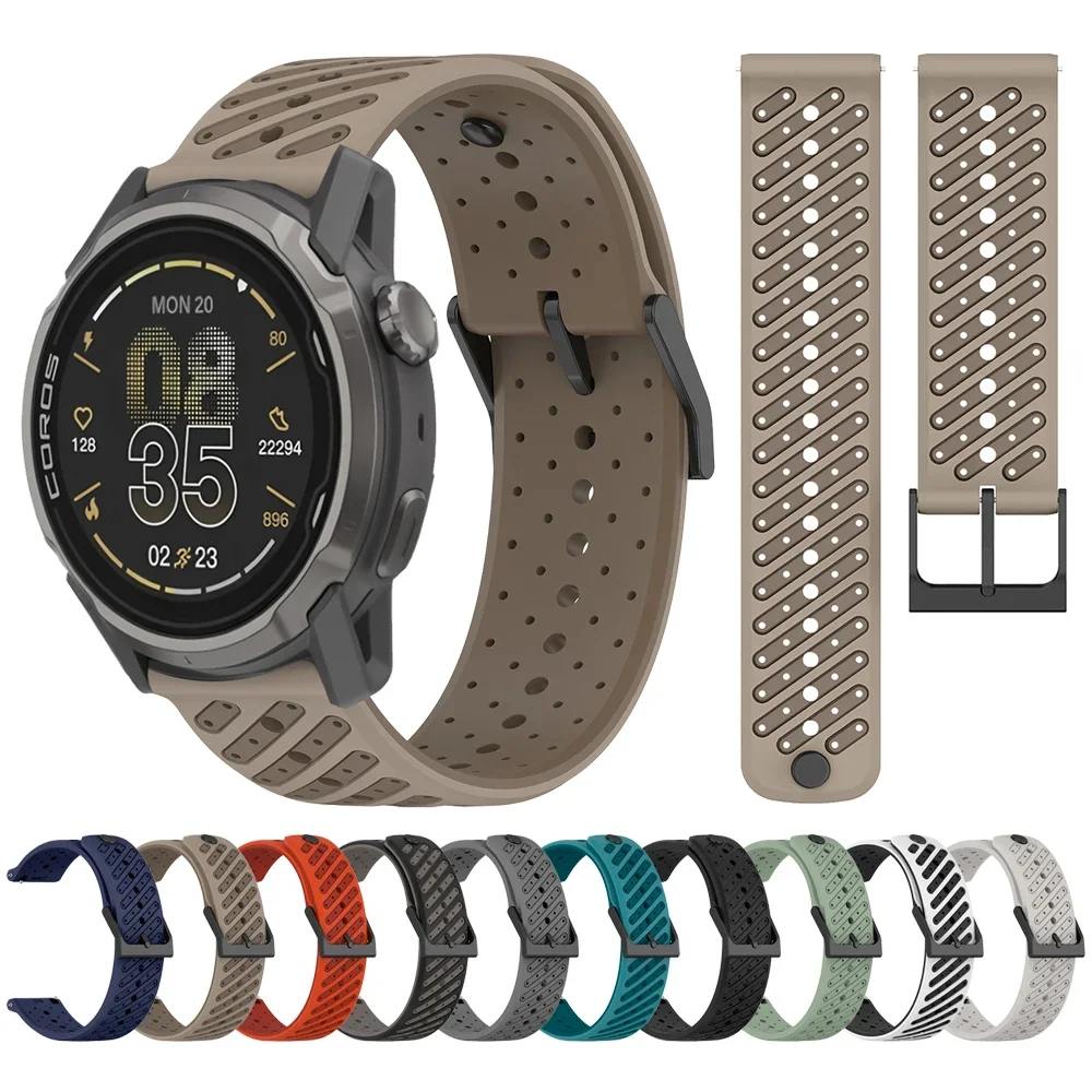 Premium 22mm Silicone Watch Band Replacement Bracelet, Universal Fit