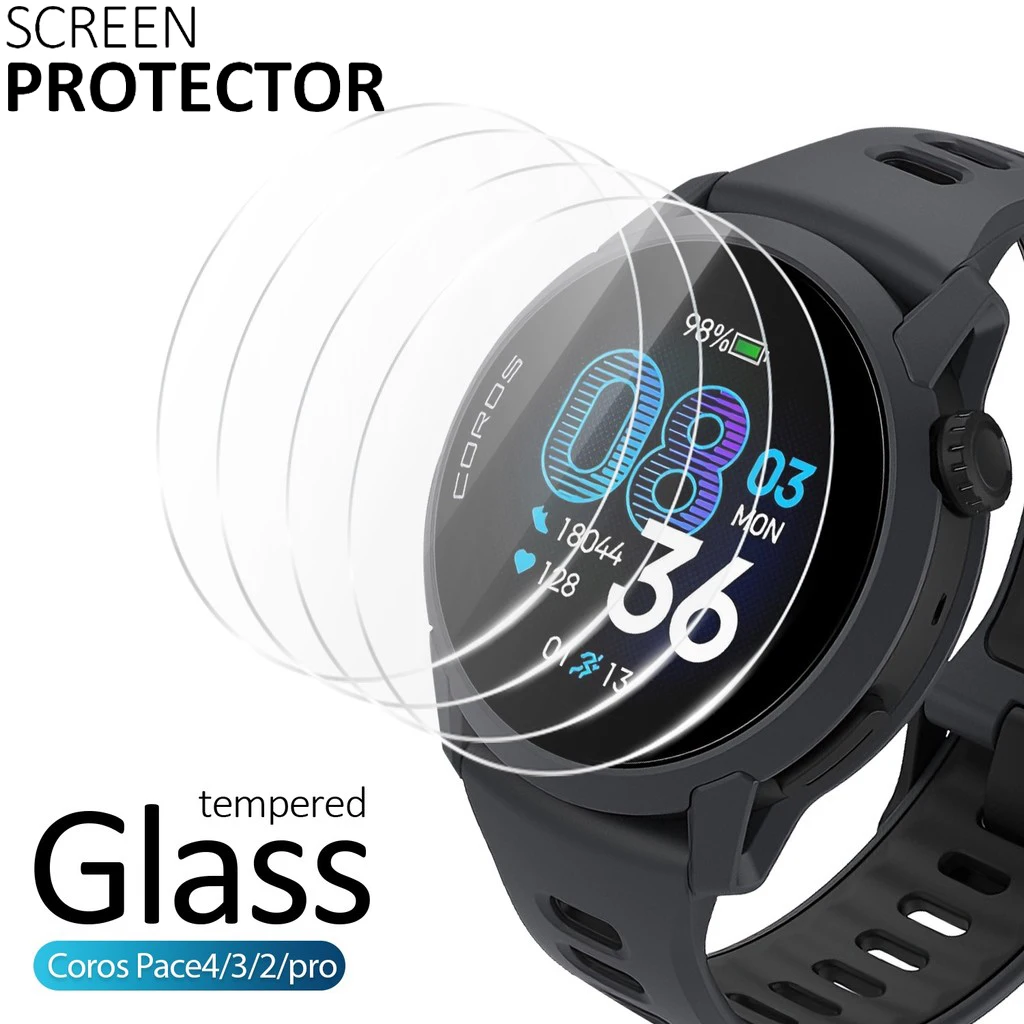 Premium Tempered Glass HD Clear Watch Protectors - 2 Pack