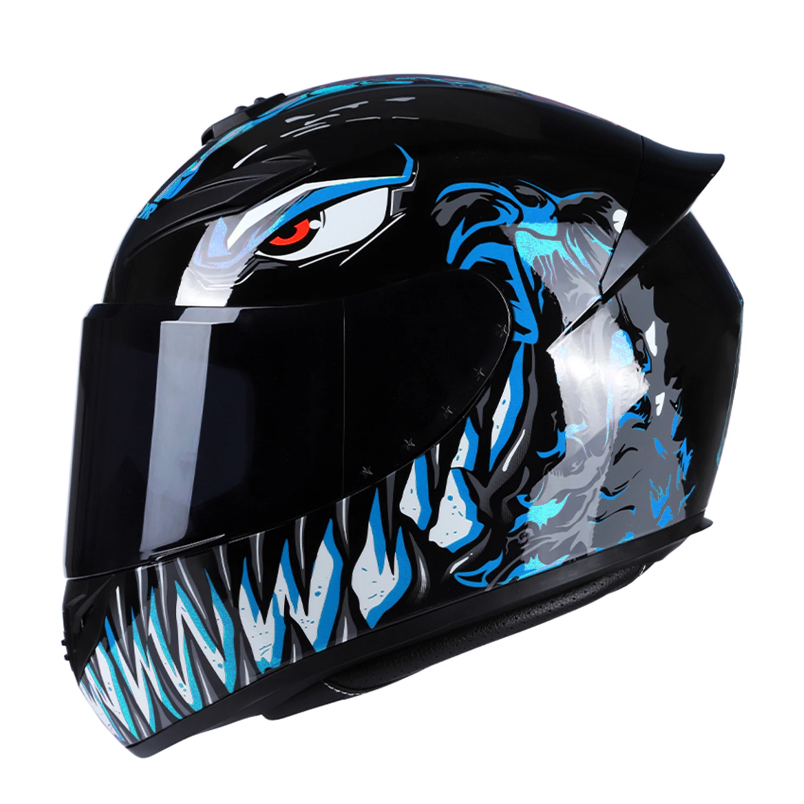 

Motorcycle Helmet Full Face Rapid Street Helmet Unisex Adult Cool Rider Equipment Four Seasons Street Touring Motorcycle Helmet