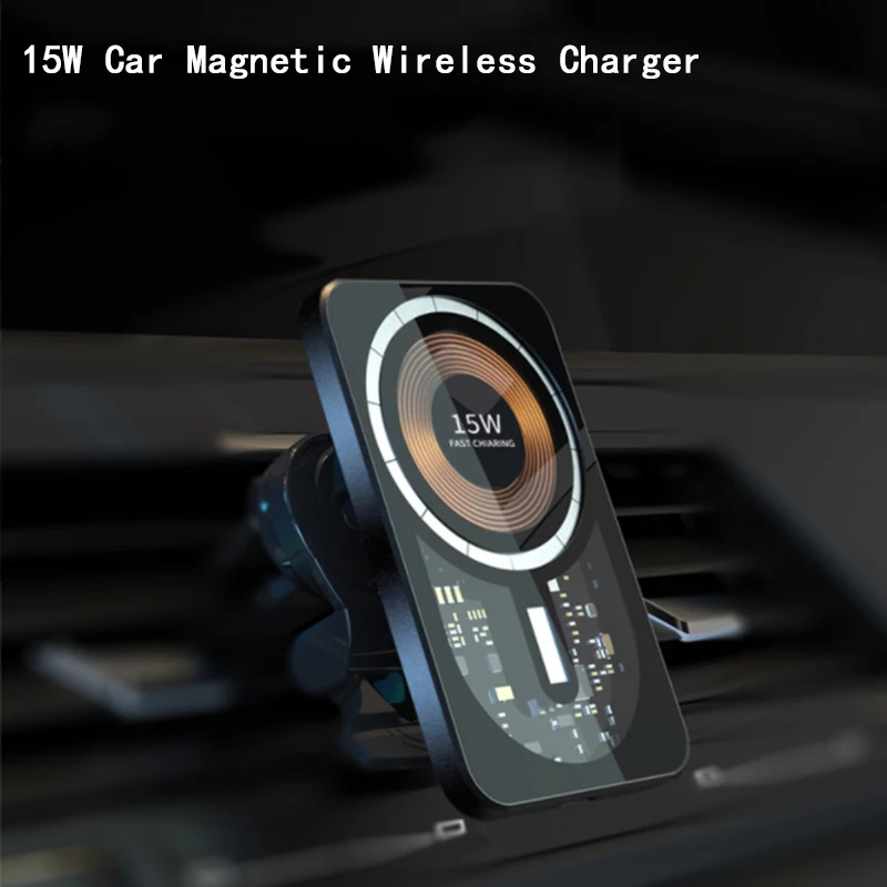 

ILEPO Magnetic Car Holder Wireless Chargers in Car Charger for iPhone 14 Plus 13 12 Pro Max Charging Mount Stand 15W