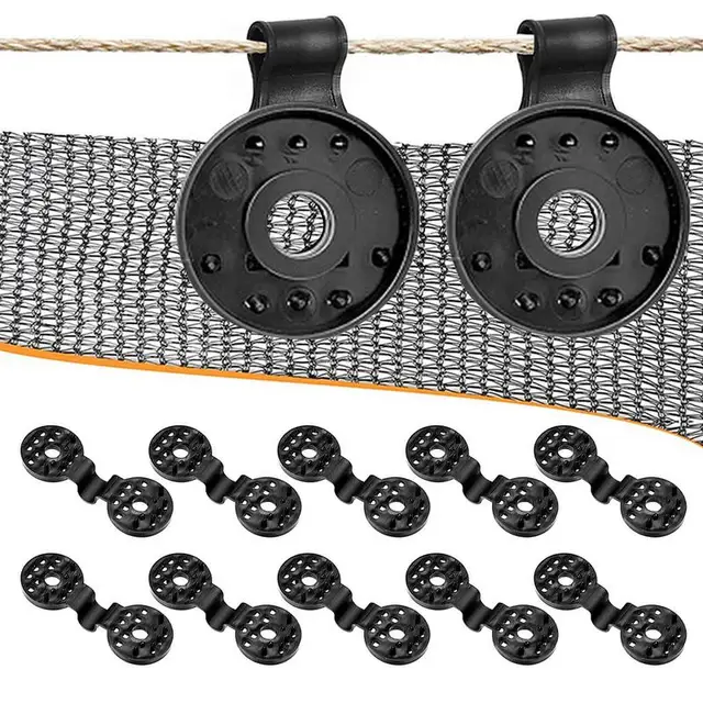 50Db/Beállított Árnyékszövet Műanyag Klipek Növények Madárellenes Kerítés Sátor Lombkorona Grommet Nagy Teherbírású Markolat Kerti Szerszám