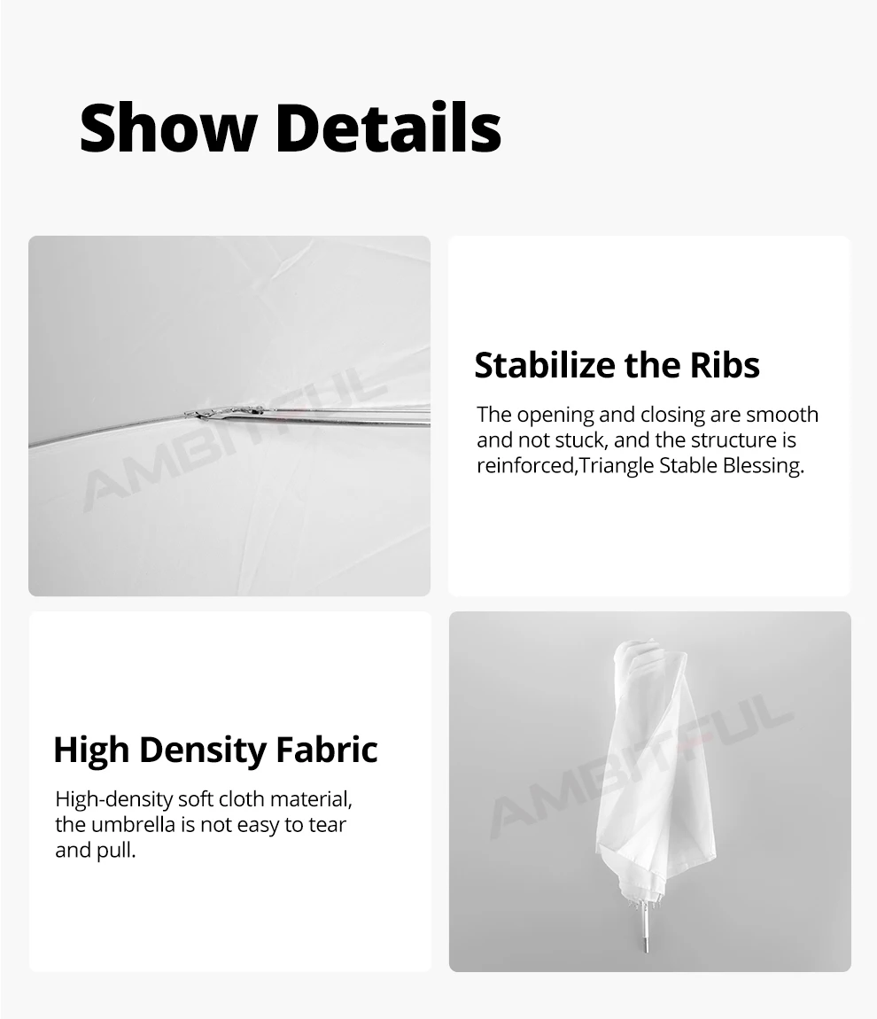 Godox AD-S5 White Folding Soft Reflector Umbrella ( 37" 94cm ) For Godox Witstro