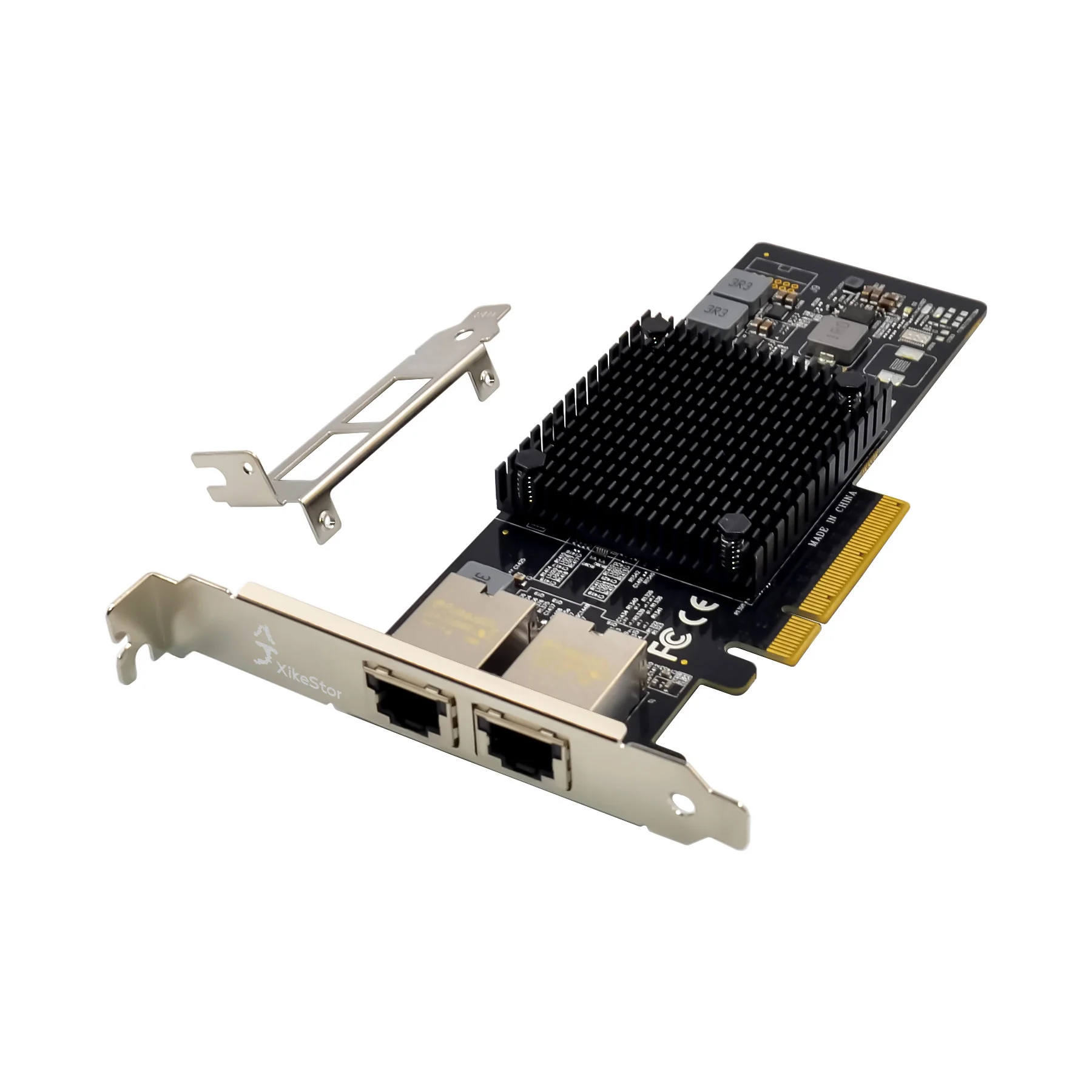 XikeStor 듀얼 10G 전기 포트 네트워크 카드는 1G/2.5G/5G/10G 속도를 지원하며, Intel X550 칩 PCIE 네트워크 카드는 서버/데스크탑을 지원합니다.