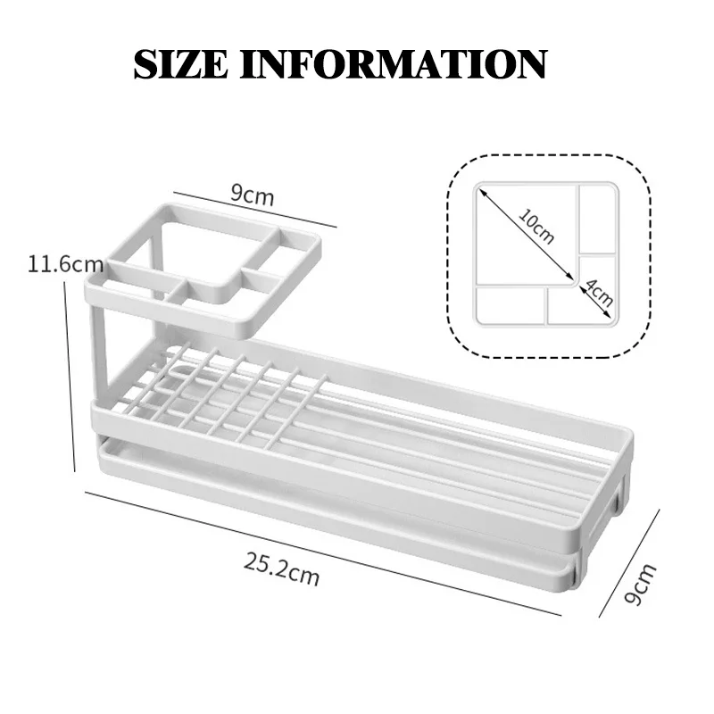 Multifunction Steel Frame Toothbrush and Toothpaste Holder Mouthwash Cup Storage Stand Rack Bathroom Counter Organizer Shelf 1PCS storage rack,bathroom shelf,bathroom shelf rack,bathroom storage rack,wall shelf organizer